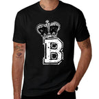 Queen B - Letter B And Crown (Bee)  Oversized Silhouette T-Shirt