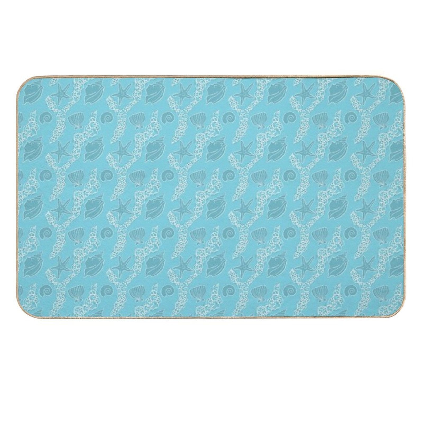 Seafoam Pattern  Repositionable Bath Mat