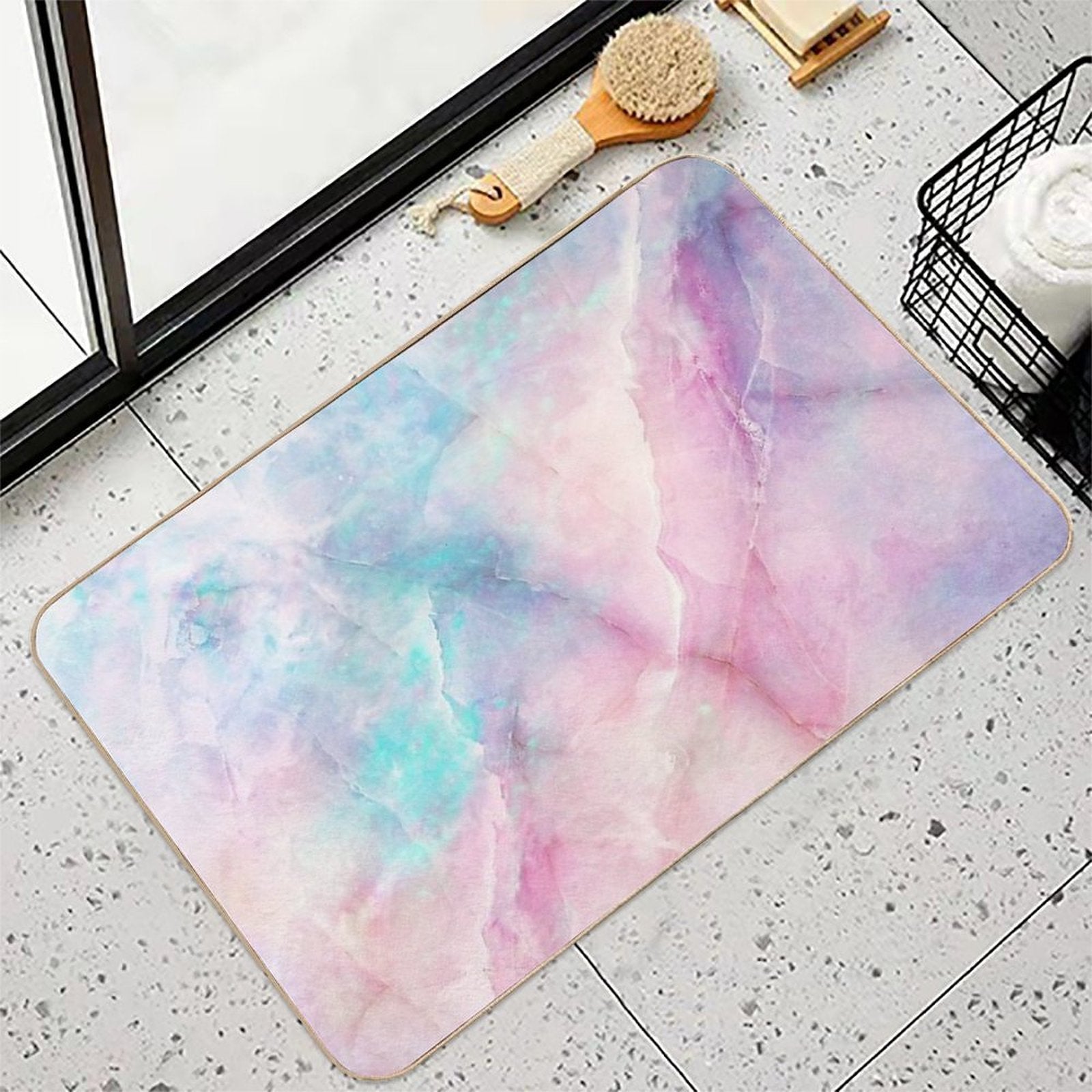 Iridescent Marble  Eco-Friendly Bath Mat
