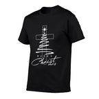 Christian Cross Jesus Merry Christmas Xmas Tree Holiday  Classic T-Shirt