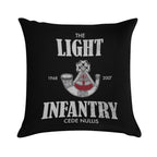 The Light Infantry (distressed) Soft Anti-Pilling Throw Pillow