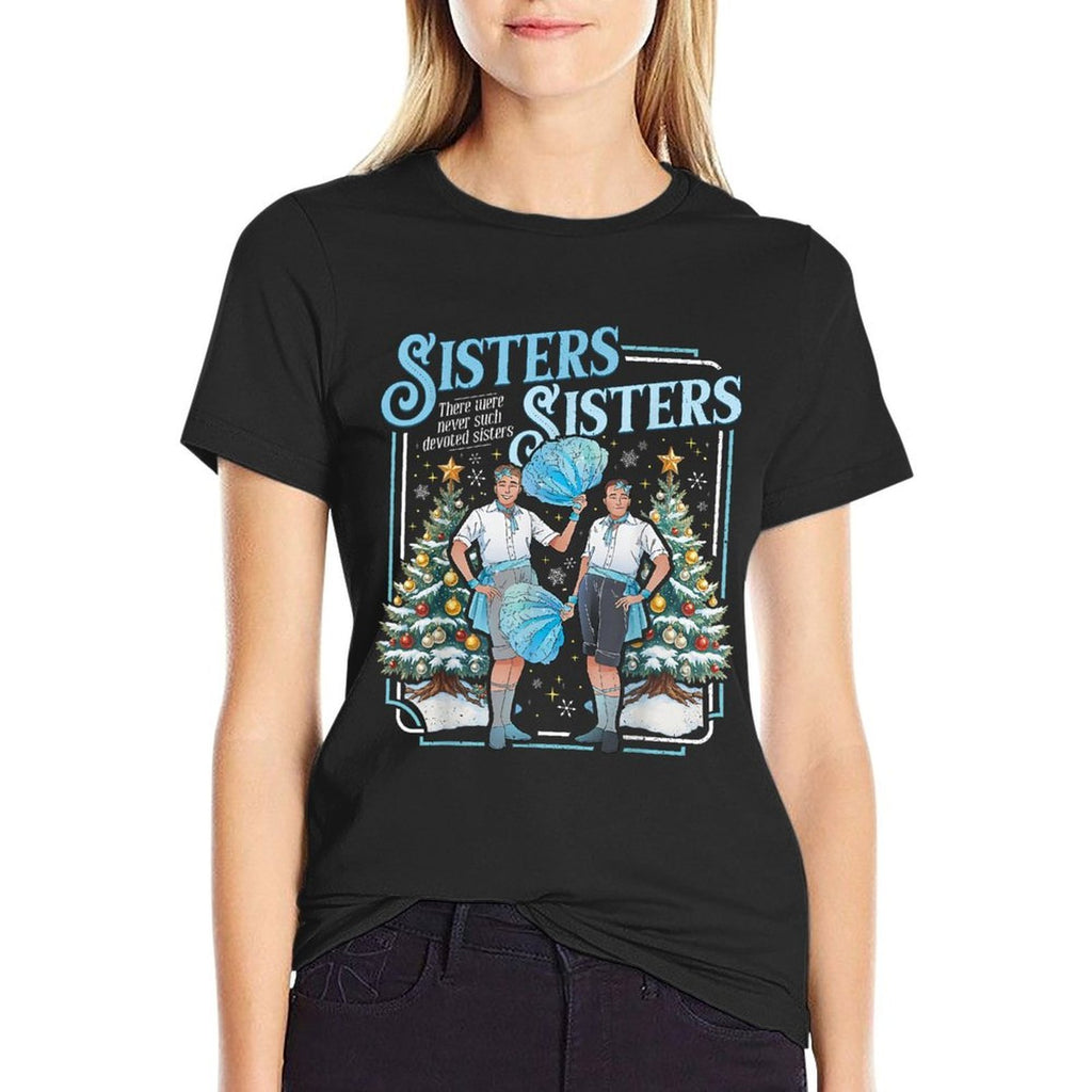 Devoted Sisters White Xmas Merry Christmas Snowflake Holiday  Affordable Price T-Shirt