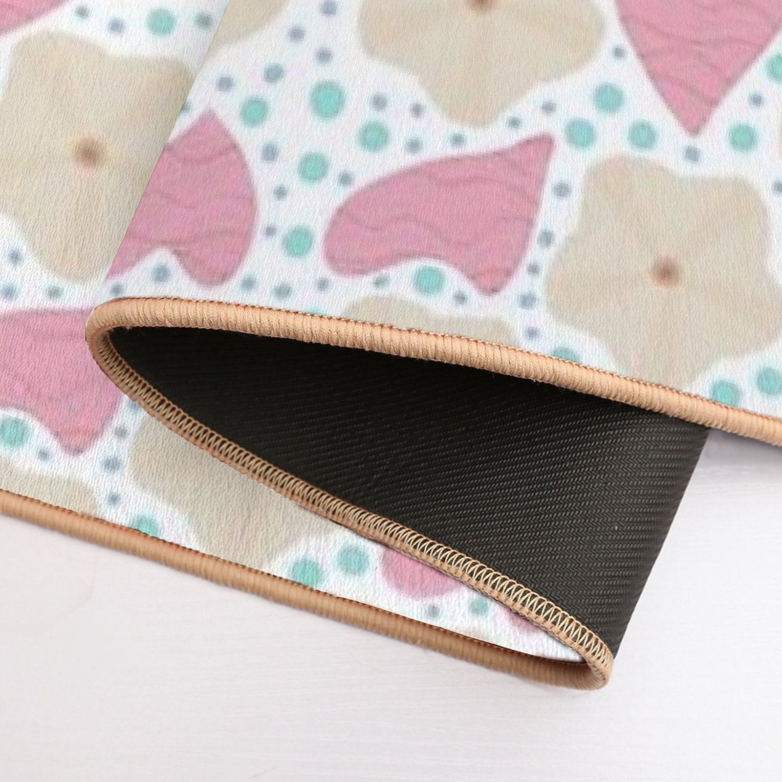 Moon Flower - White Durable Bath Mat