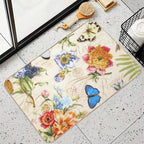 Flower Summer  Absorbent Bath Mat