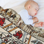 THE BAYEUX TAPESTRY ,BATTLE OF HASTINGS ,NORMAN KNIGHTS Quick-dry Throw Blanket