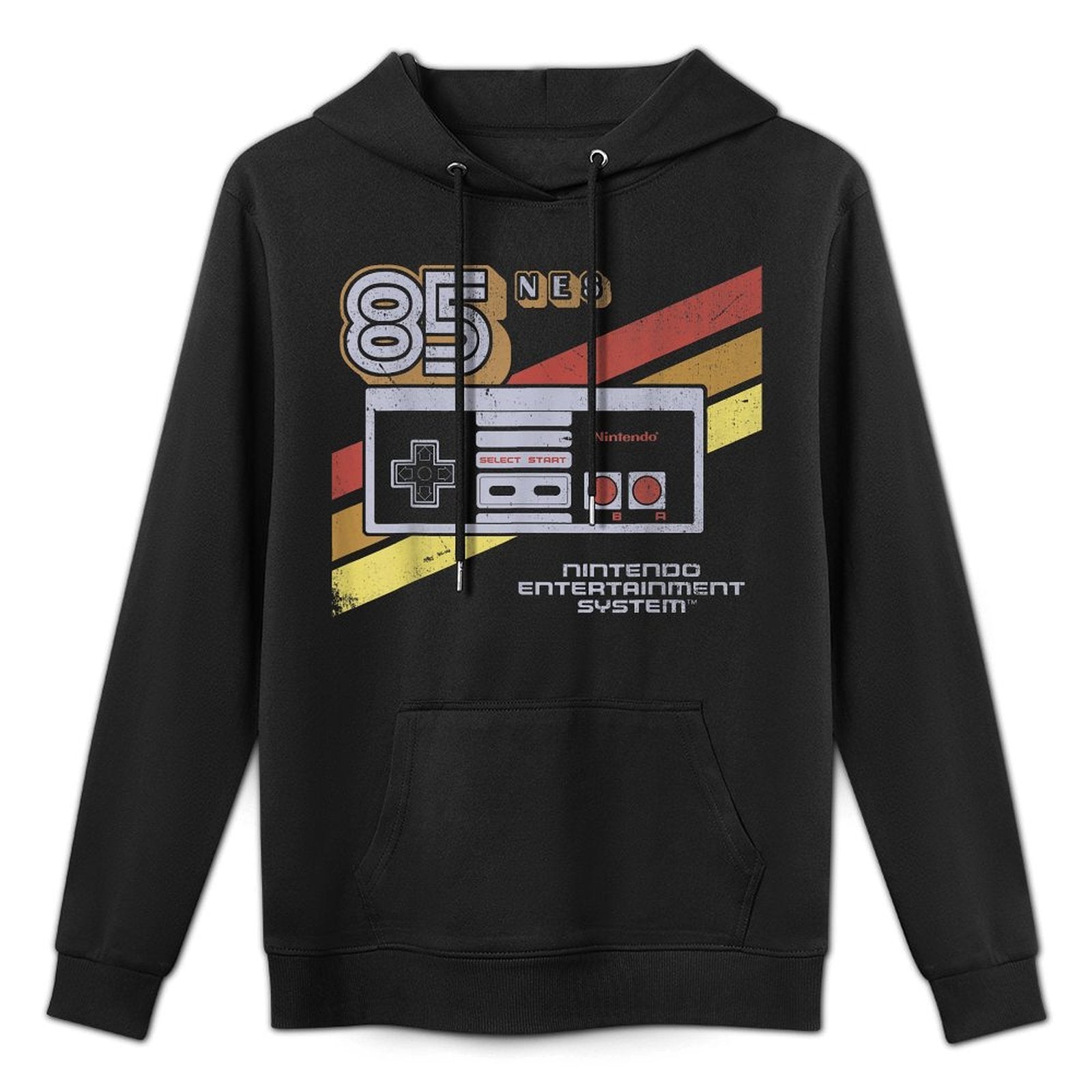 Nintendo NES Controller Retro Stripe 85 Medium-Weight Fabric Hoodie