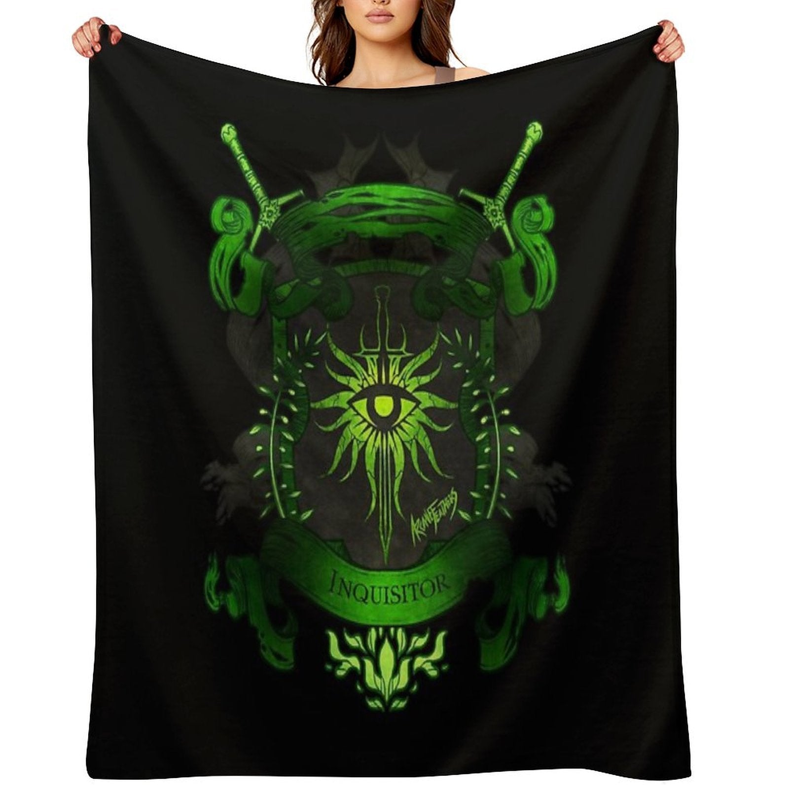 Dragon Age Inquisitor Sustainable Throw Blanket
