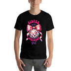 Sister Of The Birthday Girl Family Pink Coquette Bow Disco  Vintage-inspired T-Shirt