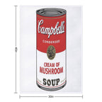 Vintage Campbell's Cream Of Mushroom Soup Lightweight Throw Blanket