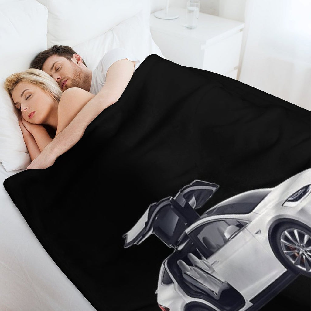Model X Tesla Motors Sustainable Throw Blanket