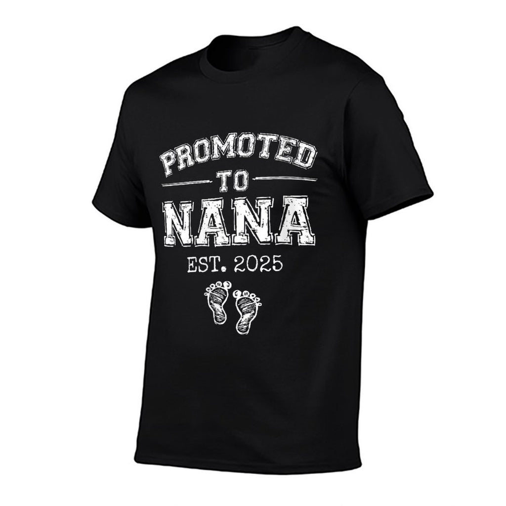 Womens Promoted To Nana Est 2025 First Time Grandma To Be Gifts  Polyester Blend T-Shirt