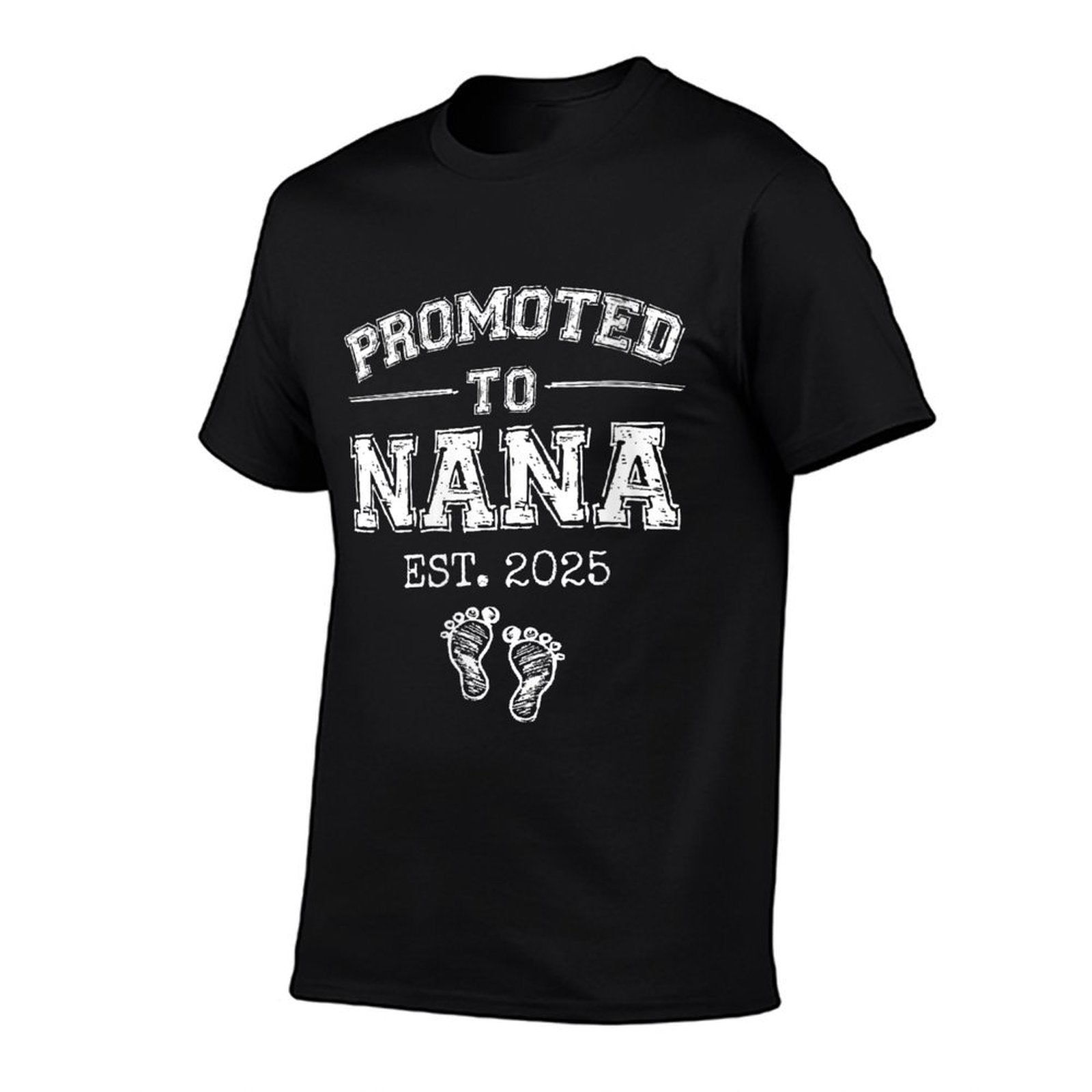 Womens Promoted To Nana Est 2025 First Time Grandma To Be Gifts  Polyester Blend T-Shirt