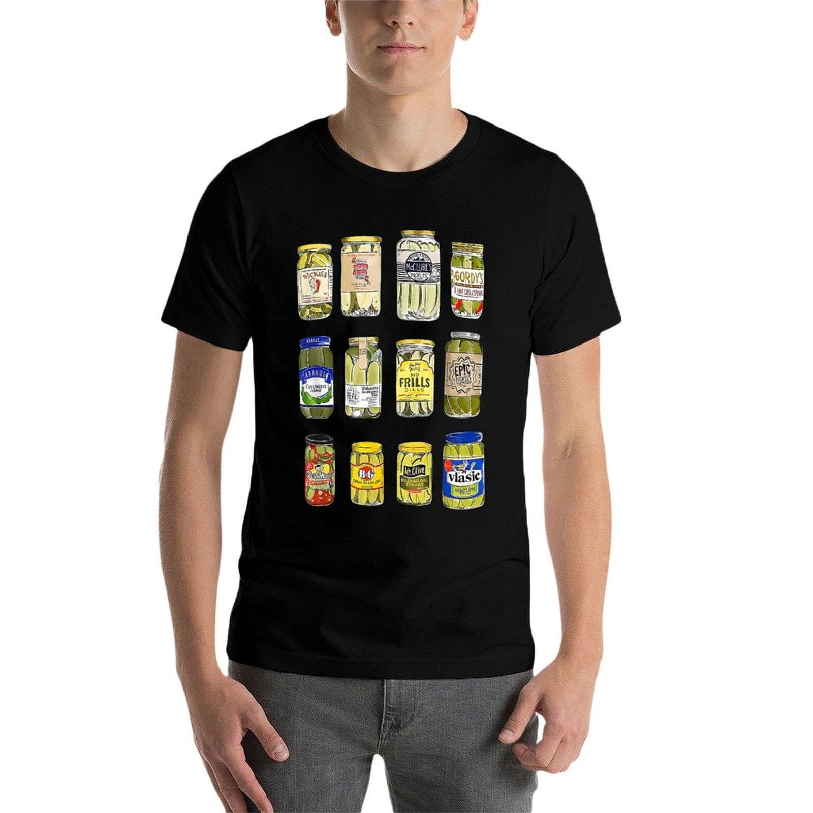 Vintage Canned Pickles Canning Season Pickle Jar Lovers Comfortable T-Shirt