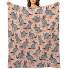 Bouncing Bilbies Machine-washable Throw Blanket