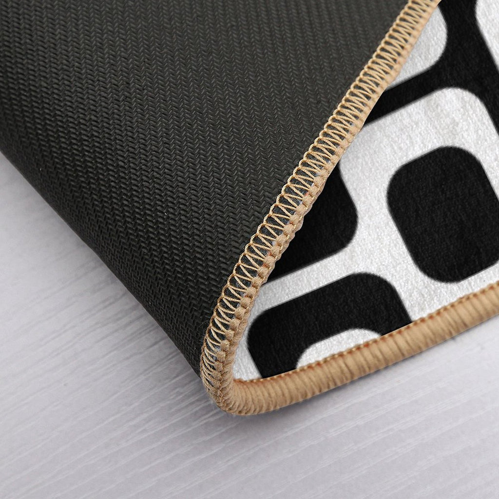 Ipanema Black And White  Versatile Bath Mat