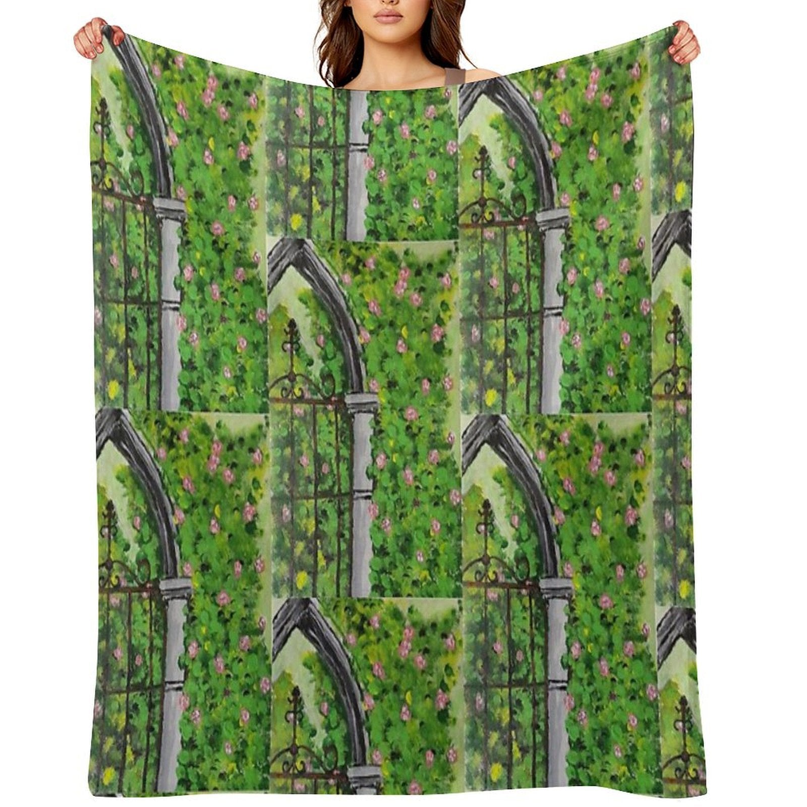 Secret Garden Entrance All-season Throw Blanket