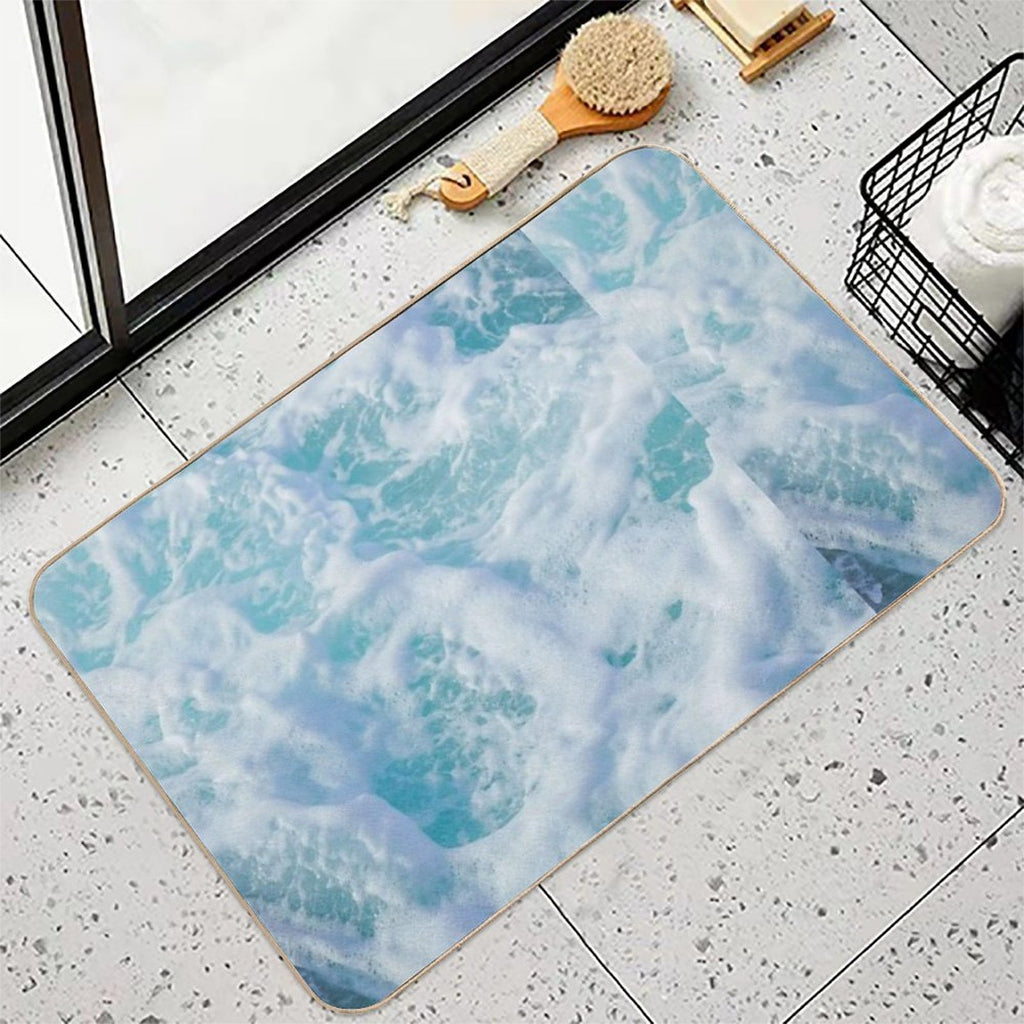 Ocean Waves  Stain-Proof Bath Mat
