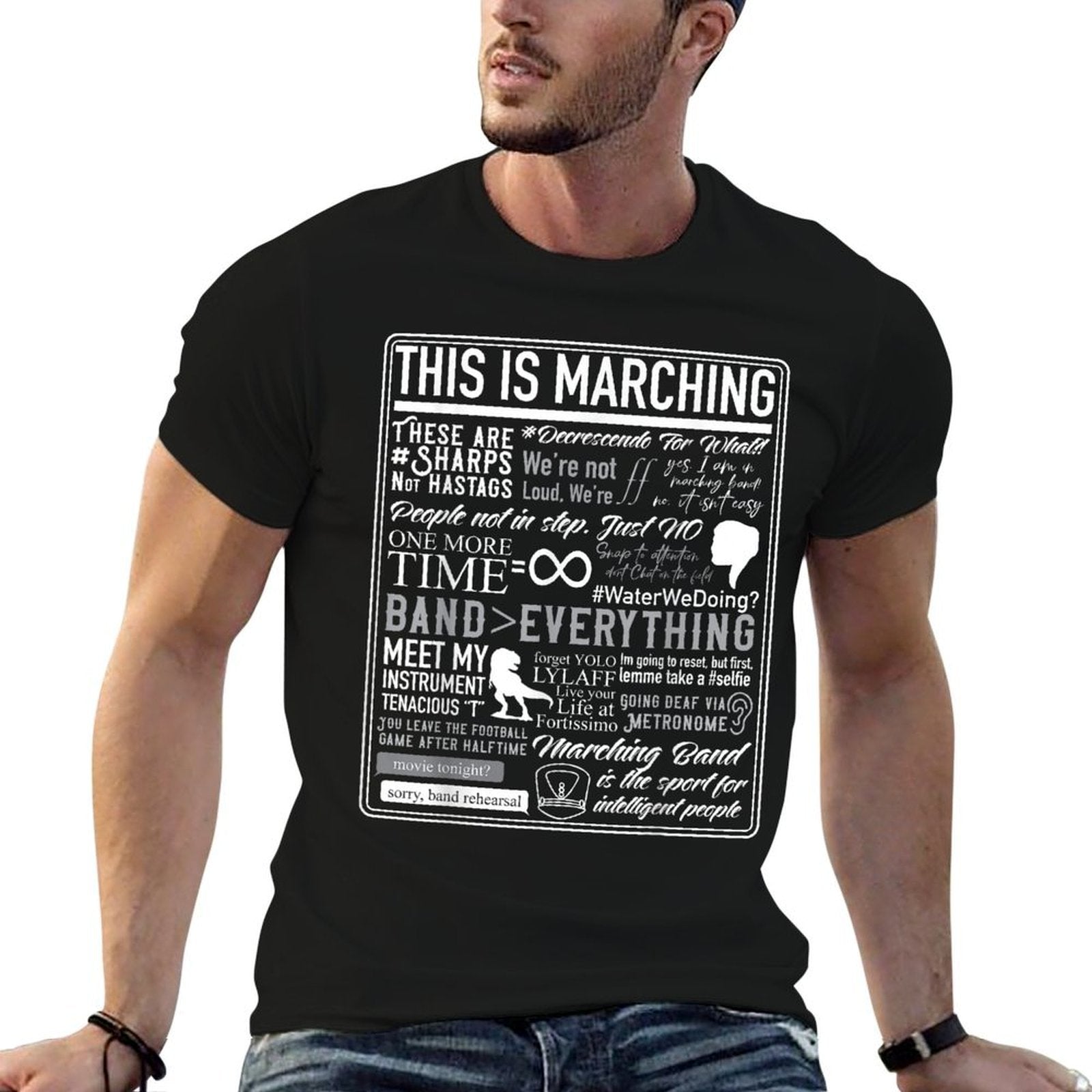This Is Marching Band Funny Brass Band Sayings  Memes  Easy-care T-Shirt