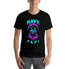 Rave Papi EDM Music Festival Trippy Astronaut Crescent Moon  Quick-drying T-Shirt