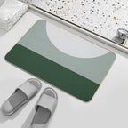 House of Snakes Minimalist Geo 01  Stain-Proof Bath Mat