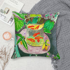 Matisse - Goldfish Soft Fade-Resistant Throw Pillow