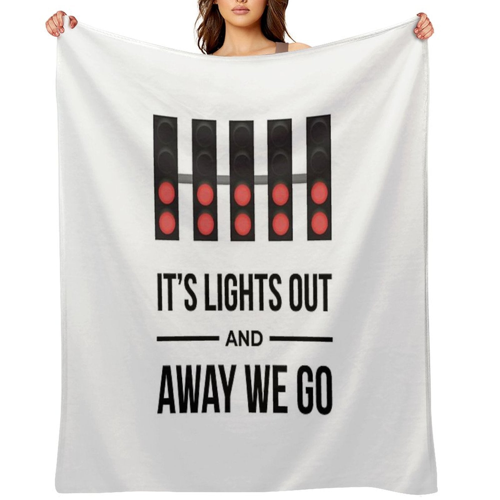 It's Lights Out And Away We Go Sustainable Throw Blanket