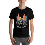 Amsterdam Retro Netherlands Bicycle Bike Gift  Durable T-Shirt