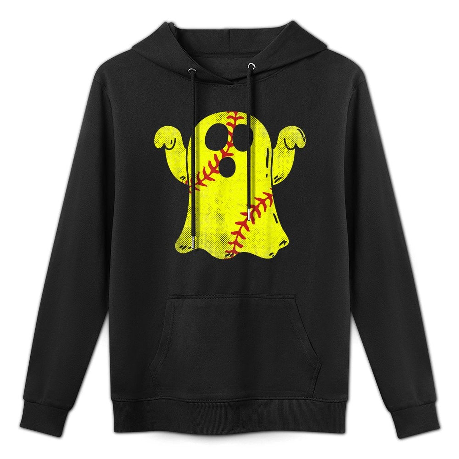 Softball Ghost Softball Lover Halloween Costume Relaxed Fit Hoodie