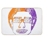 JumboInversePurpleOrangeWan  Anti-Trip Bath Mat