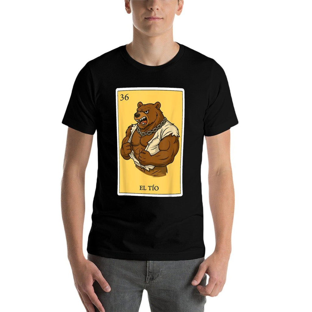 El Tio Grizzly  Spanish-Mexican Bingo Gifts for Tio  Easy-care T-Shirt