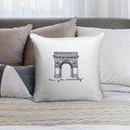 NYU Sticker Soft Skin-Friendly Throw Pillow