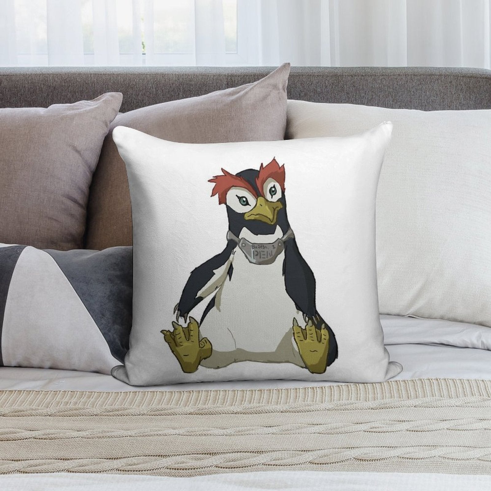 PenPen Soft Gift Ready Throw Pillow
