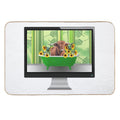Computer Screen Green Bathtub Sunflower Highland Cow  Rapid-Drying Bath Mat