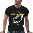 Green Bay Est 1919 Sports Team Novelty Athletic  Fade-proof Color T-Shirt