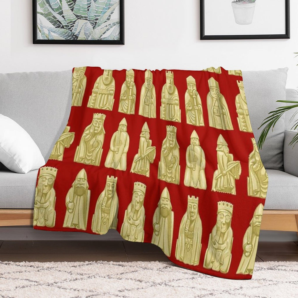 Lewis Chessmen Durable Throw Blanket