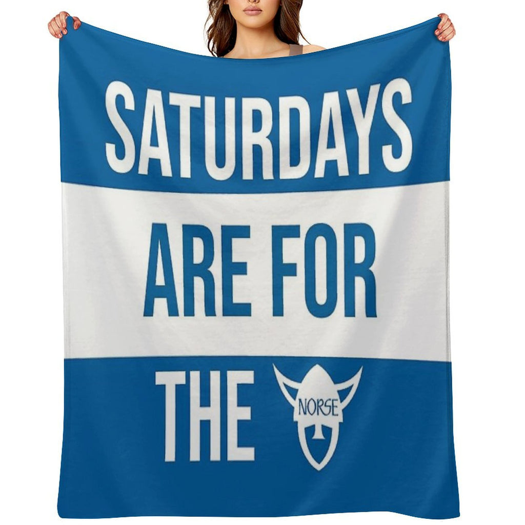 Luther College Saturdays Are For The Norse Plush Throw Blanket