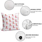 Pink Dolly Cowboy Boot Soft Home Decor Throw Pillow
