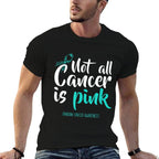 Not All Cancer Is Pink Ovarian Cancer Awareness  Polyester Blend T-Shirt