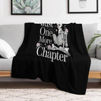 Just One More Chapter Skeleton Shrink-resistant Throw Blanket