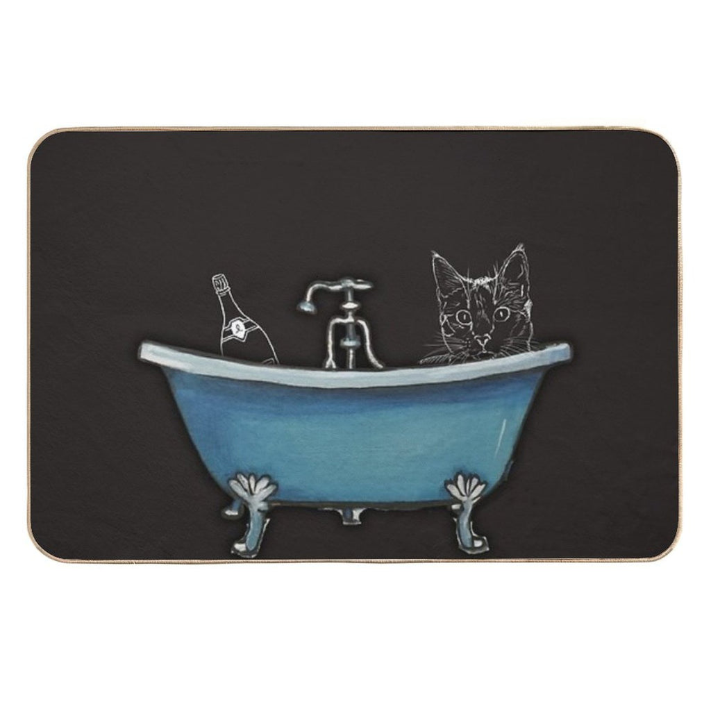 Copy of Cat Take A Bath  Multi-Purpose Bath Mat