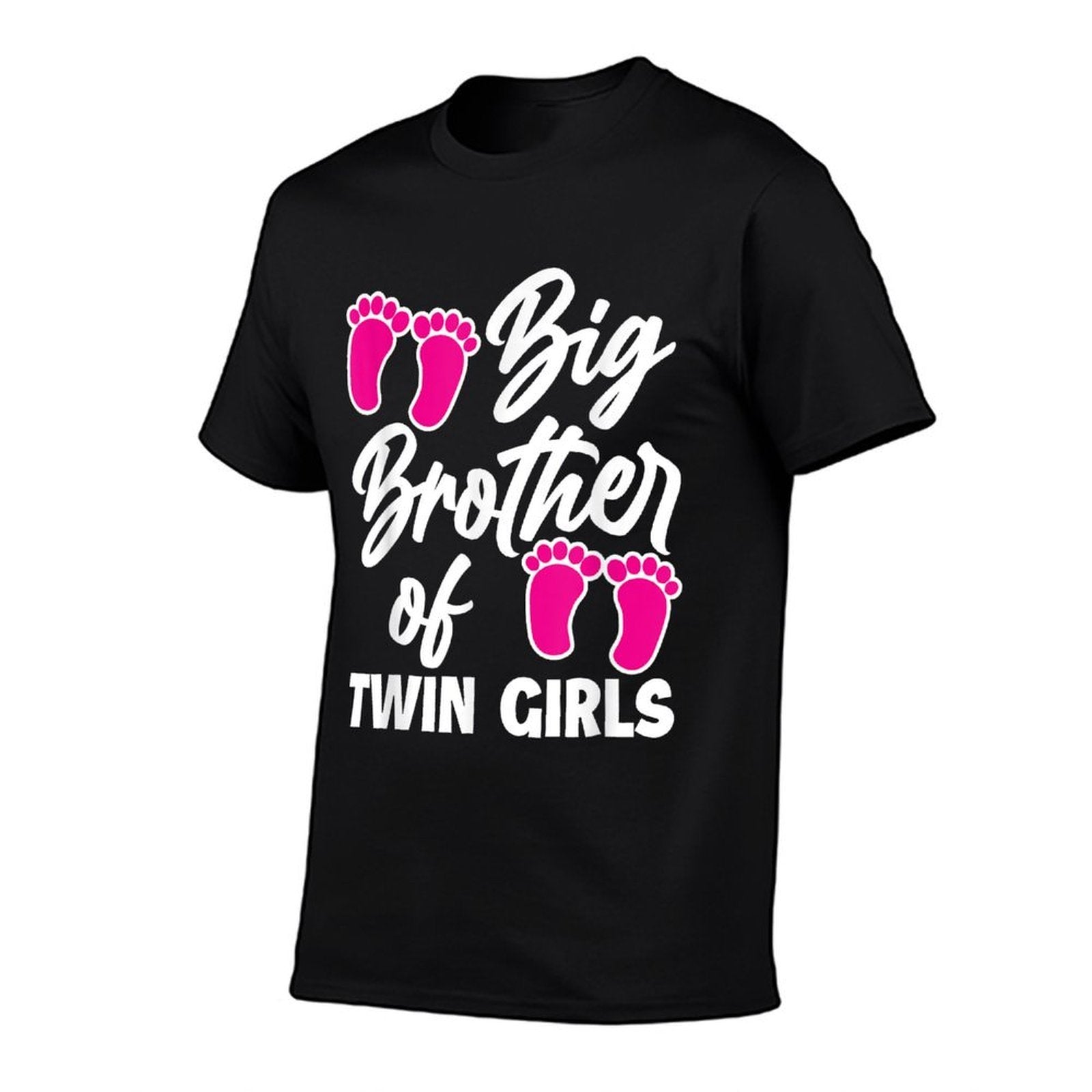 Big Brother Of Twin Girls New Brother Sibling Funny Twins  Stretchy T-Shirt