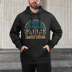 Retro Birthdays For Men And Women 2025 HH 16 Year Old Gifts Vintage 2009 Limited Edition 16th Birthday Unisex-Kids Black Small C Breathable Fabric Hoodie