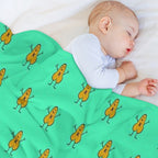 Postal Brain Damaged Krotchy Pattern Versatility Throw Blanket