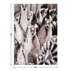Lemurs Anti-pilling Throw Blanket