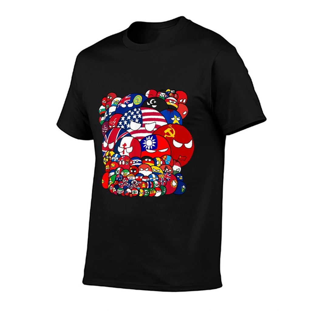 Countryballs World War Funny  Graphic-printed T-Shirt