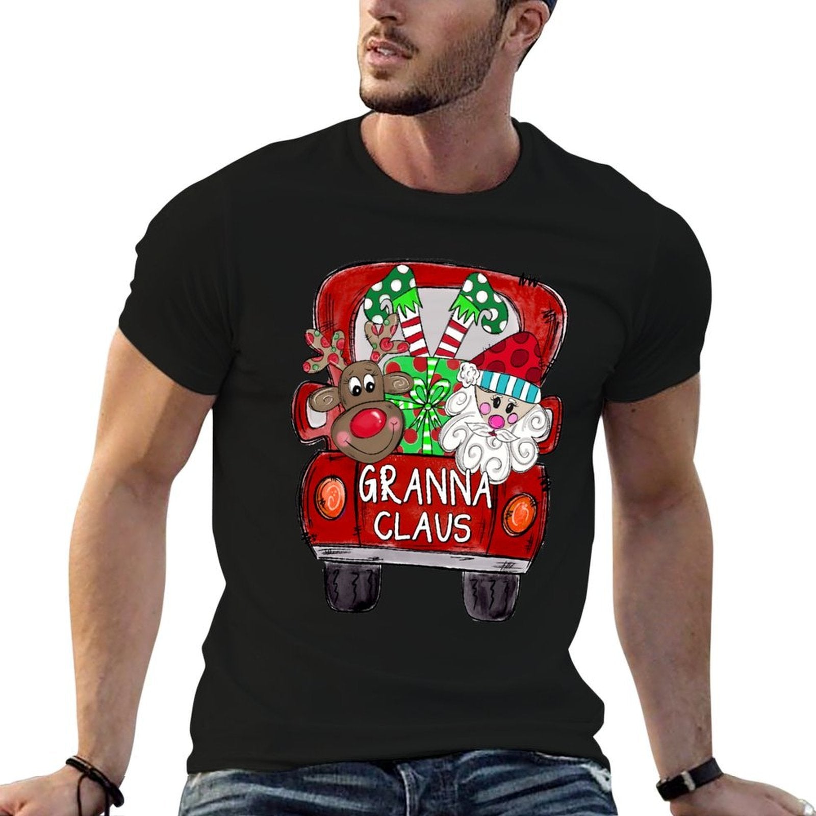 Granna Claus Christmas  Quick-drying T-Shirt