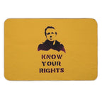 Strummer  ~ #Know Your Rights  Absorbent Bath Mat
