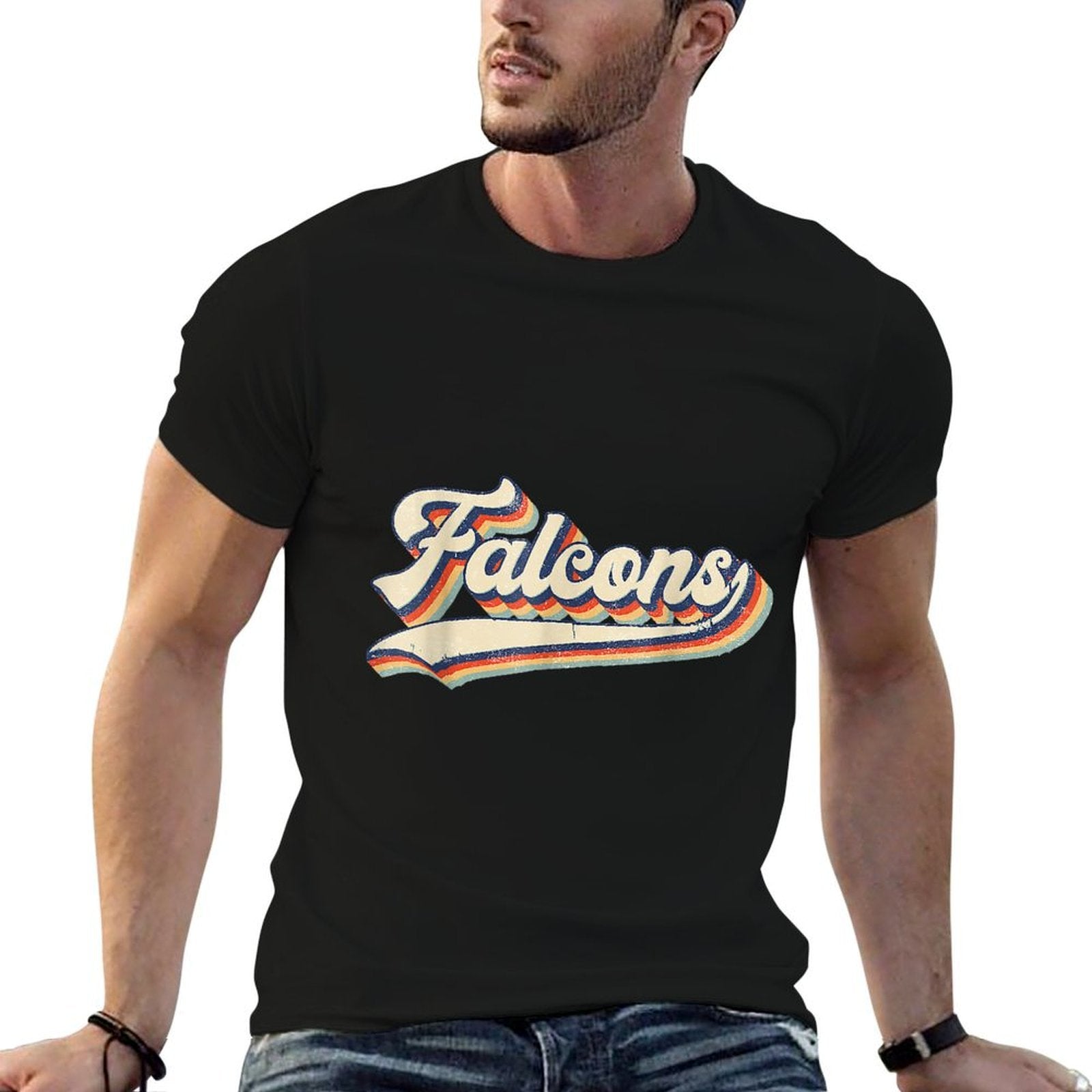 Falcons Sports Name Vintage Retro For Men Women Boy Girl  Versatile T-Shirt