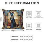 Egyptian Cat. Soft Home Decor Throw Pillow