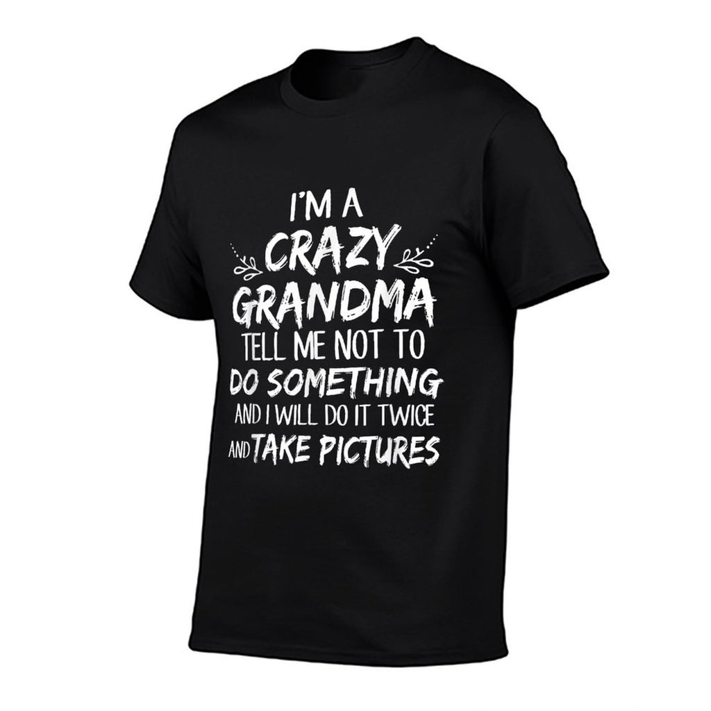 Crazy Grandma Kids First Time Grandma Let The Spoiling Begin  Heathered Texture T-Shirt